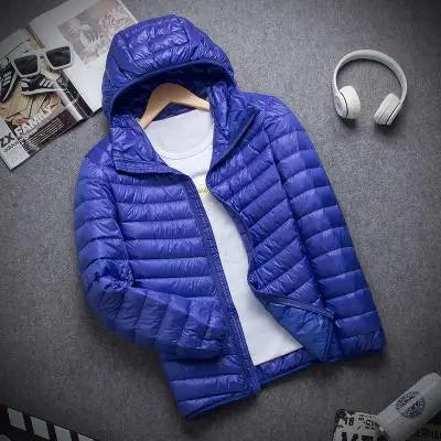 New Autumn And Winter Down Jacket Men's Fashion Hooded Super Light Warm Slim Coat Down Jacket Men's Coat