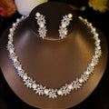 Elegance Pearl Necklace For Women Luxury High Quality Circular Shape Cubic Zircon Female Jewelry Sets Wedding Party Gifts