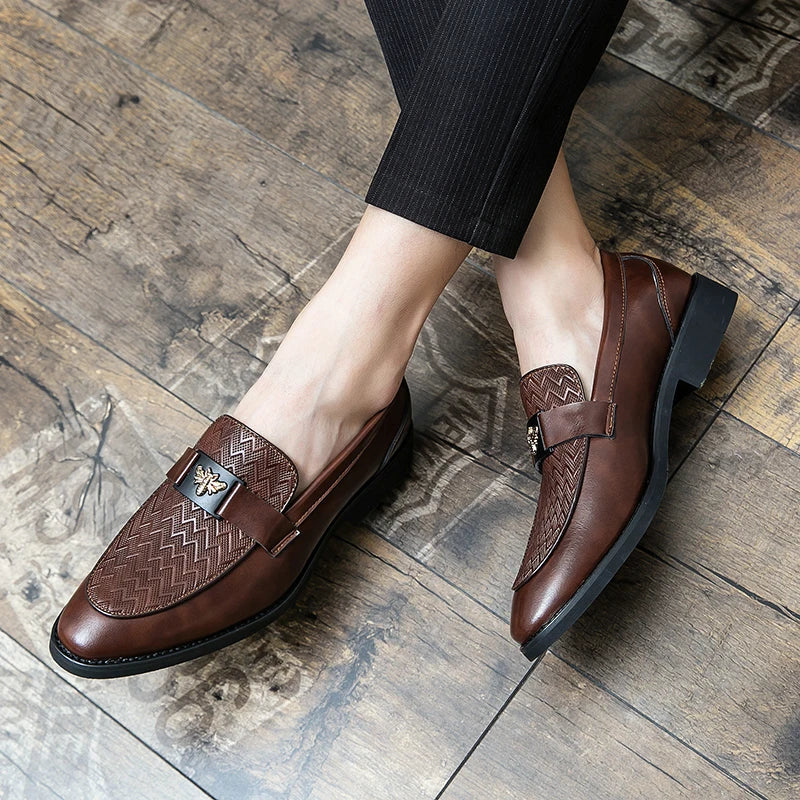 Fashion Size 6~13 Mens Dress Casual Leather Designer Wedding Mules Luxury Business Italian Slippers Loafers Oxford Shoes for Men