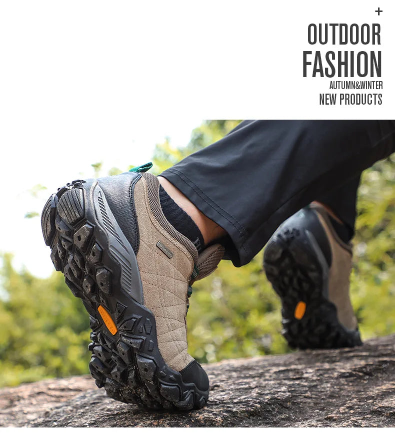 Hiking Shoes Mens Luxury Designer Winter Climbing Trekking Sneakers for Men Leather Outdoor Sports Work Man Shoes 110282A