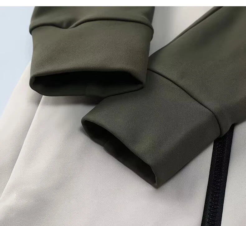 Winter Cycling Clothing for Men Fleece Cycling Sets Long Sleeve Jersey with Pockets Long Bicycle Bib Pants for Road Bikes