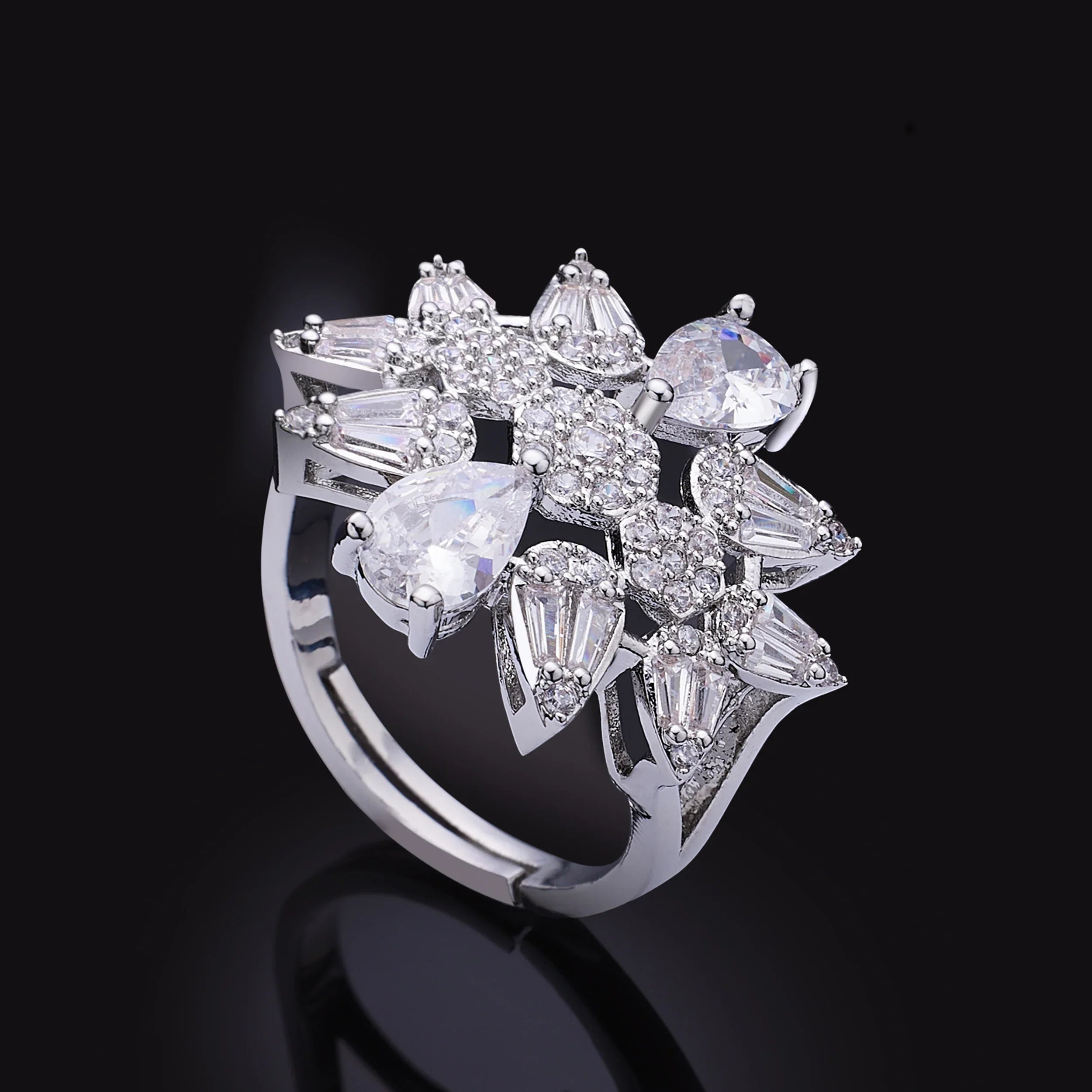 2023 New Dubai Nigeria Africa 4-piece Set Women's Cubic zirconia Jewelry Set Bridal Wedding Party Luxury CZ Crystal Jewelry Set