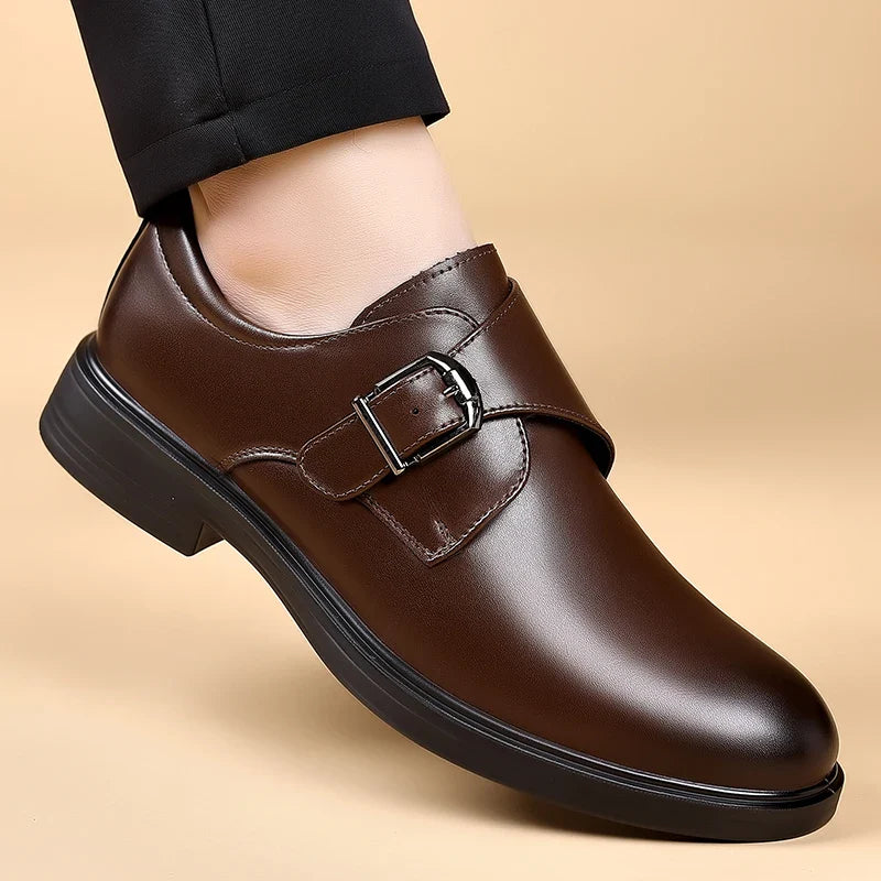Classic Leather Men Loafers Fashion Man Casual Shoes Outdoor Slip on Flats Non-Slip Driving Shoe Business Moccasins Oxford Shoes