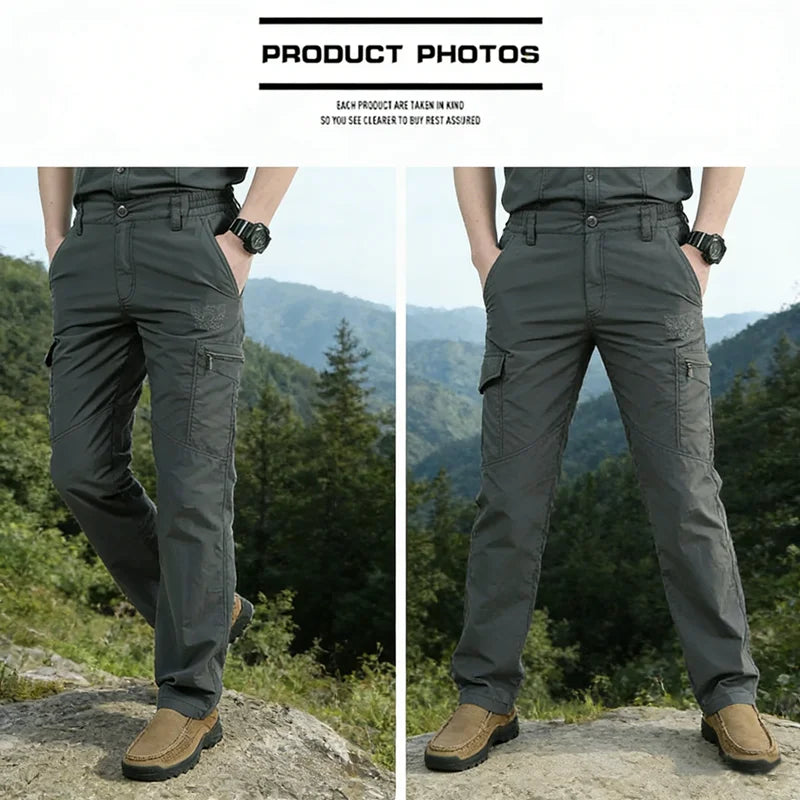 Ultra Light Thin Outdoor Quick Dry Pants Men Breathable Summer Casual Hiking Camping Canyoning Long Trousers Male Cargo Pant New