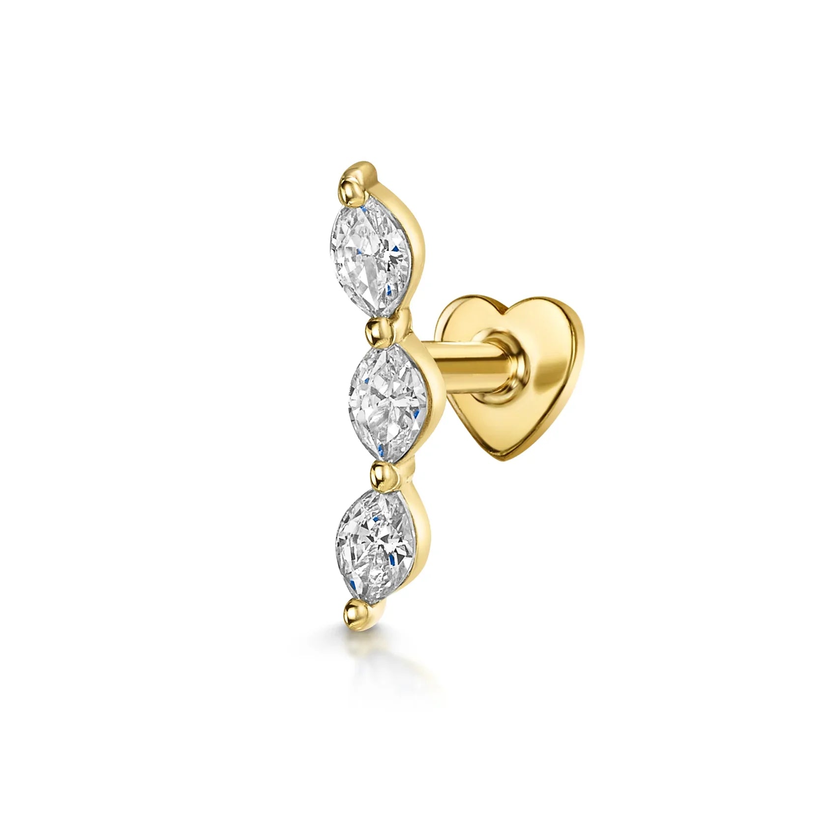 Heart Round Ball Flat Helix Piercing Earring 925 Sterling Silver Ear Studs Geometric Zircon Exquisite Trinket Studs Aretes