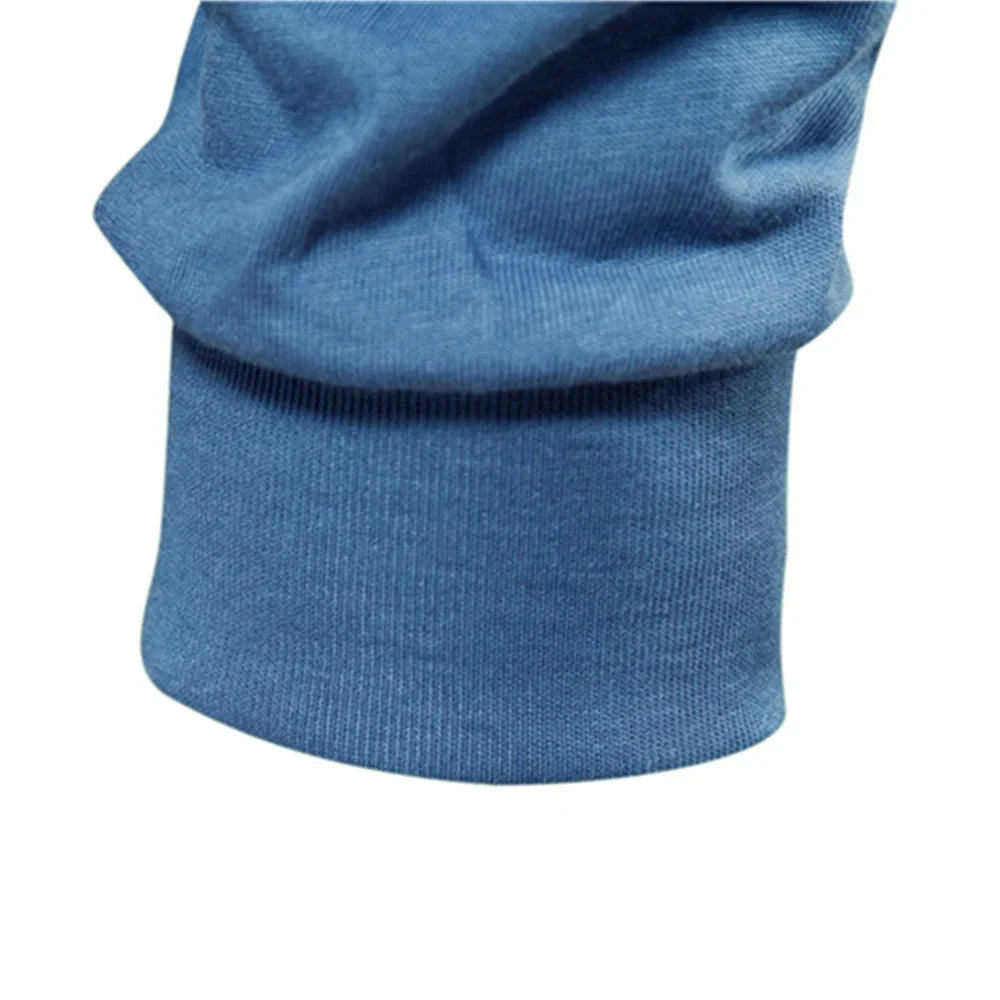 Solid Color Cotton T Shirt Men Casual O-neck Long Sleeved Mens Tshirts Spring Autumn High Quality Basic T-shirt Male