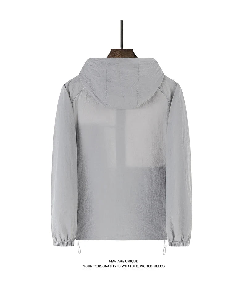 Summer Windbreaker Men Women Lightweight Sun Protection Jacket Unisex Camping Climbing Hiking Outdoor Waterproof Coat