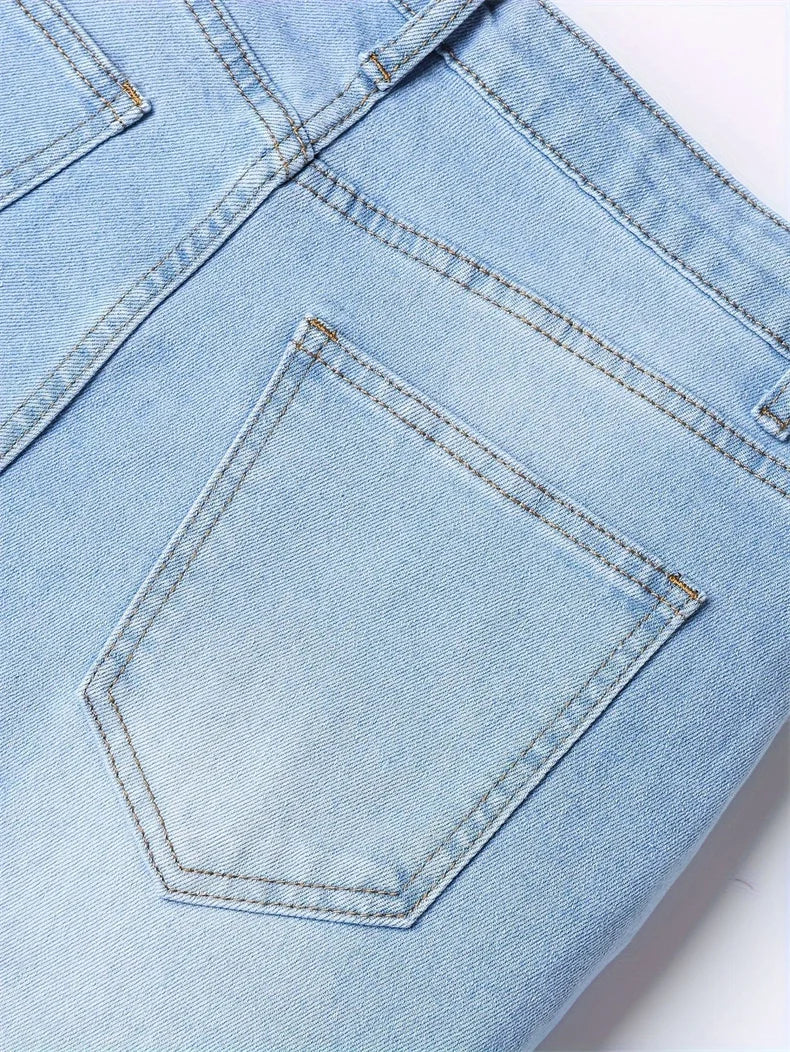 Classic Design 2026 Men's Jeans Light Blue Stretch Skinny Casual Denim Trousers Brand Clothing Streetwear  Fashion Male Pants