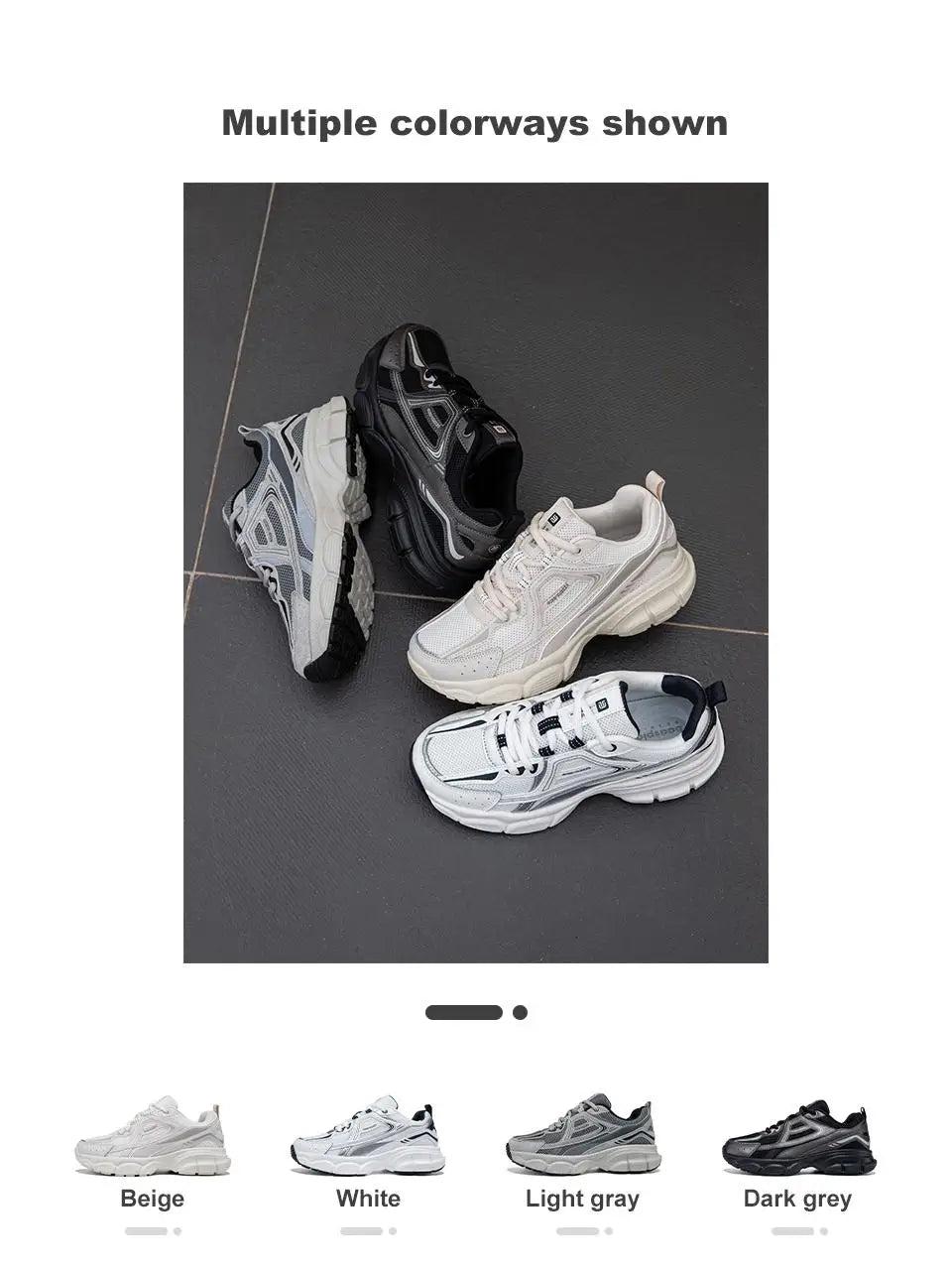 Women Running Shoes Lightweight Breathable Sport Shoes Female Comfort White Casual Sneakers Height Increase Cushioning
