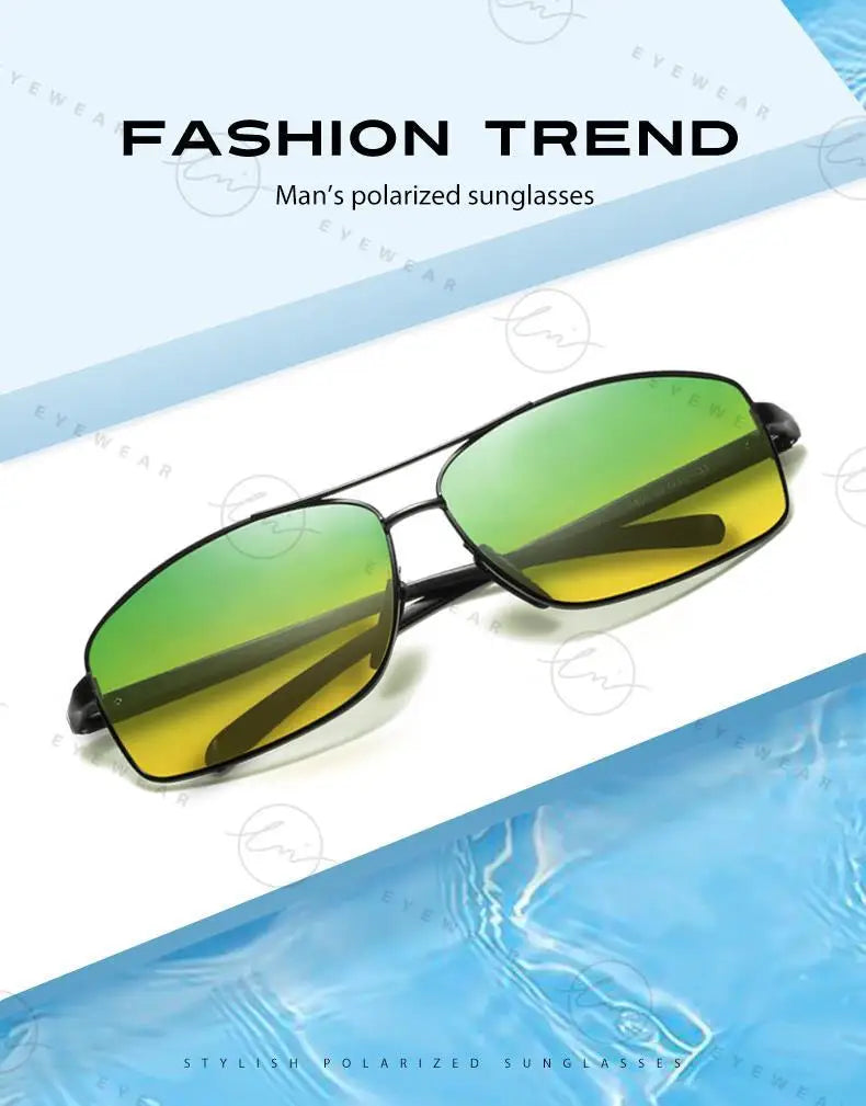 Classic Photochromic Sunglasses Polarized Man Day Night Vison Glasses Woman Chameleon Lens For Driving Goggles Male