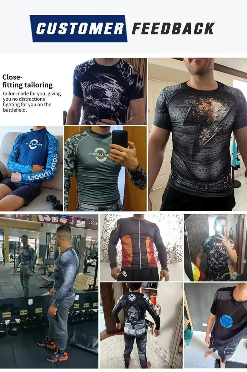 Cody Lundin Mock Neck Men Compression Long Sleeve Fitness Shirt Grappling Boxing Jersey, MMA Jitsu BJJ Rash Guard With Anti Slip