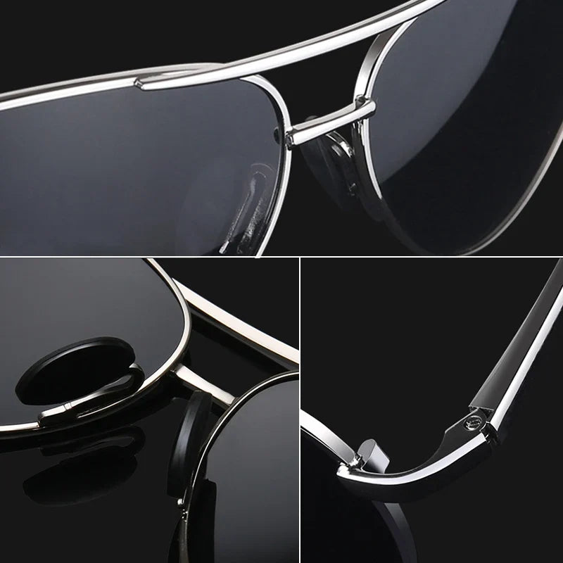 Classic Pilot Sunglasses Polarized Man Anti-Glare Safe Driving Glasses Woman Fishing Goggles Unisex UV400 Gafas De Sol