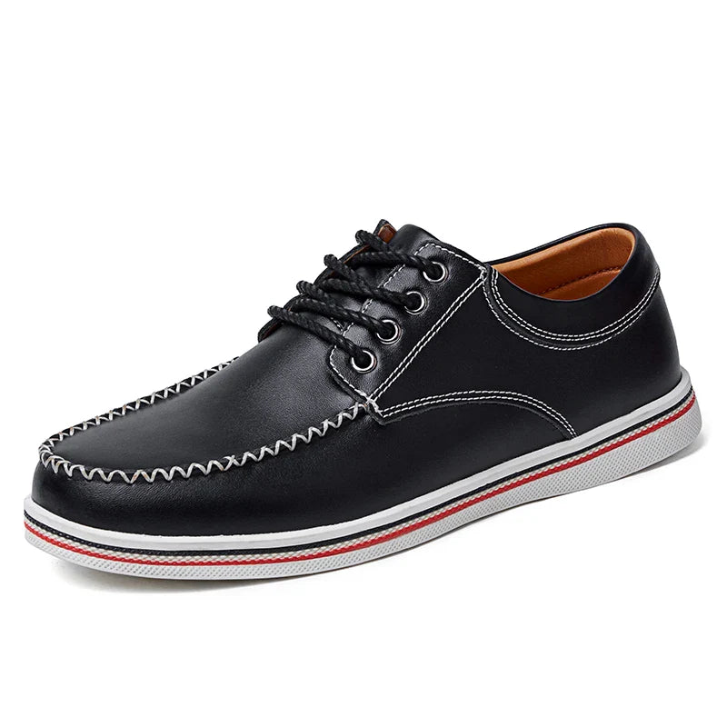 Men's casual business shoes flat shoes men's shoes handmade casual shoes British business people dress casual shoes plus size 47
