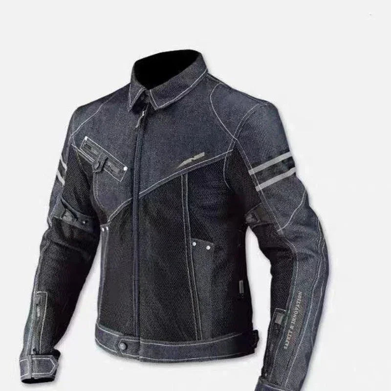 JK006 Jacket Spring Breathable Denim Mesh Racing Ride High-performance Drop Resistance Clothing Motorcycle Jacket