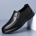 Spring Summer Hallow Leather Shoes for Men Solid Color Breathable Business Casual Shoes Male New Designer Fashion Sandals Man