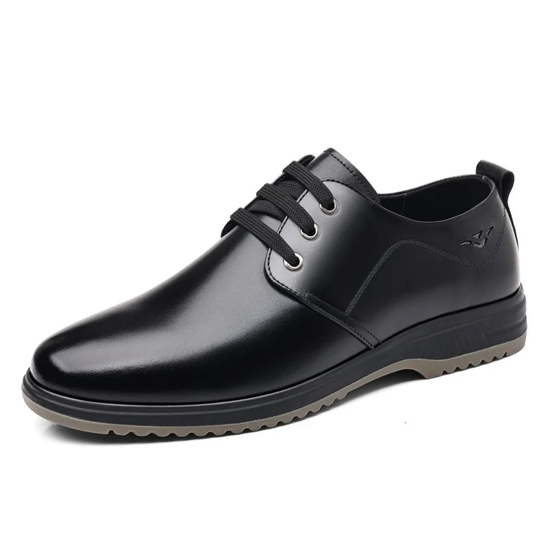 Summer Men's Leather Sandals Shoes Lace Designer Business Black Fashion Casual Shoes Male Black Groom Lace Wedding Shoes Man