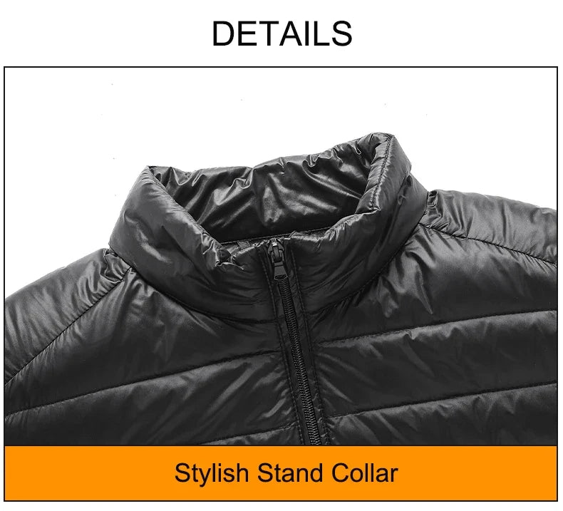 50% Down Jackets Men's Ultralight Hiking Camping Trekking Winter Coat Outdoor Windproof Warm Puffer Jacket Packable