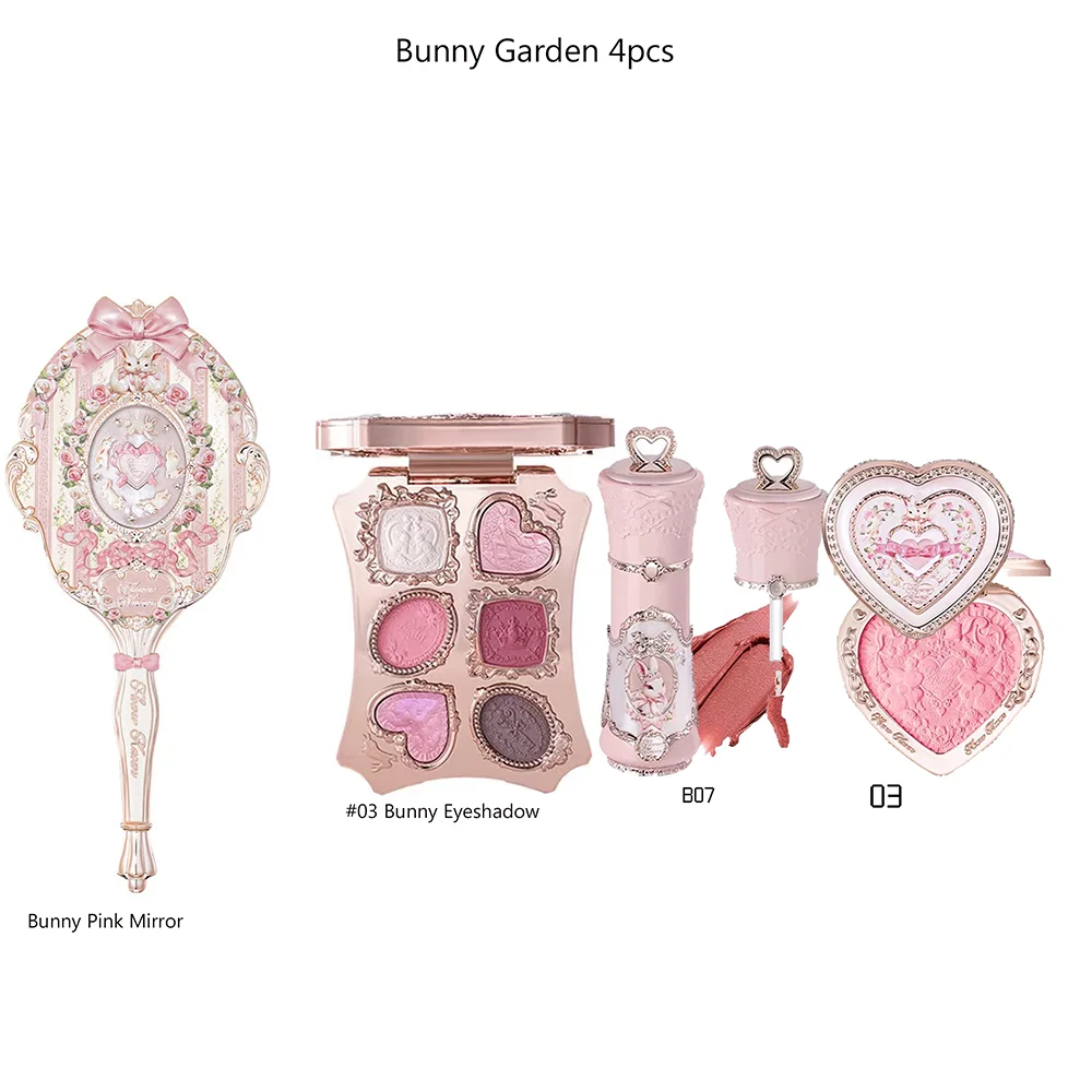 Makeup Set Box Full Swan Bear Garden Collection Embossed Blush Shine Lipstick Kit Foundation  All in Maquiagem Kit