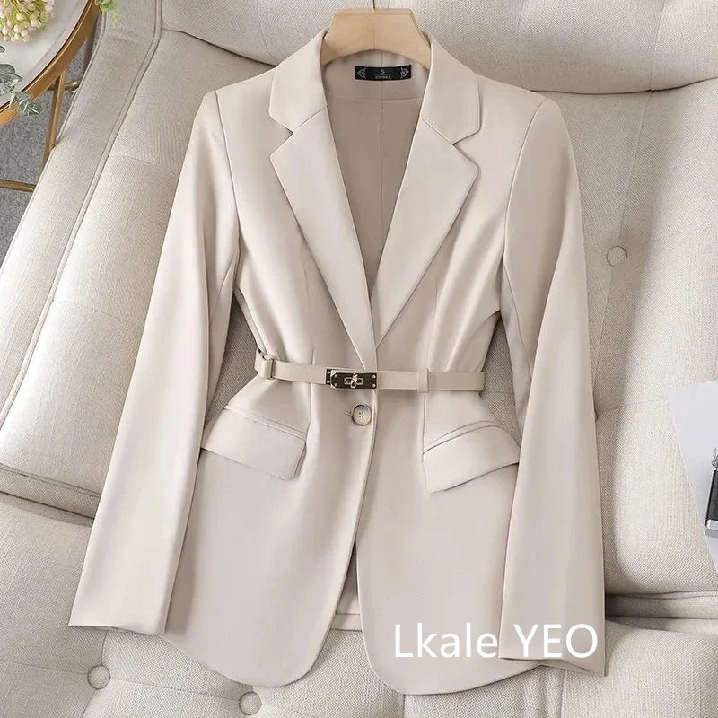 Women's Suit Jacket 2025 Spring Autumn Temperament Cultivate Oneself Ladies Blazer Coat Fashion Trend Versatile Lady Outerwear