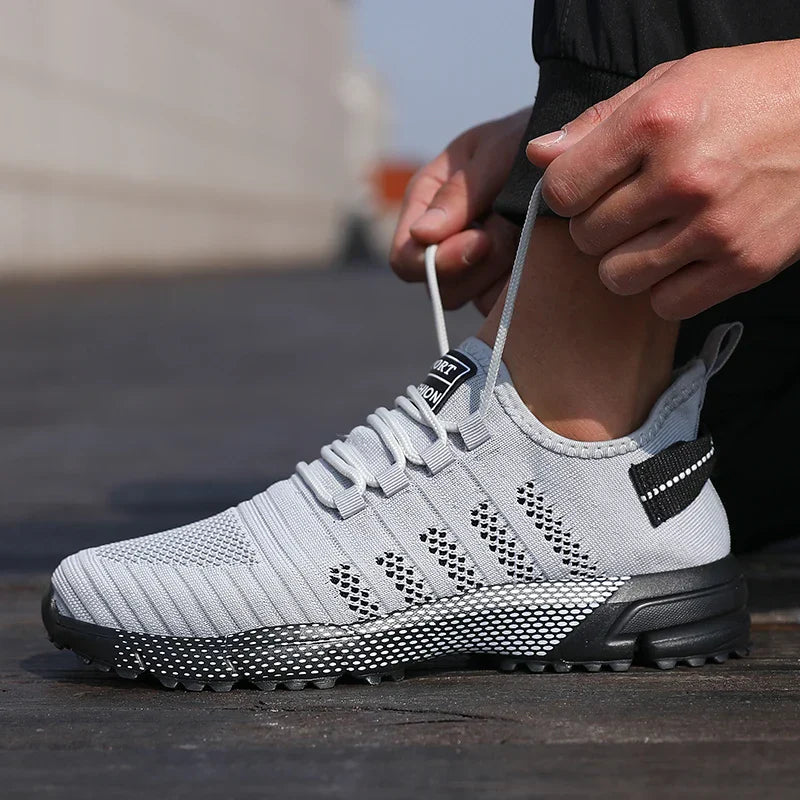 Men Casual Sneakers Mesh Lightweight Breathable Soft Soled Running Shoes Slip-on Male Flats Loafers Shoe Trainers