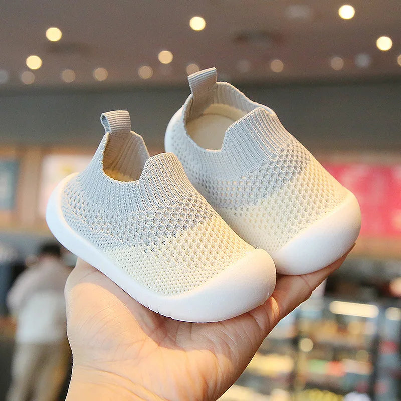 2025 New Spring Summer Mesh Breathable Non-Slip Baby Shoes 6M-36M Boys Girls Sip on Sneakers Casual Sport Shoes First Walkers