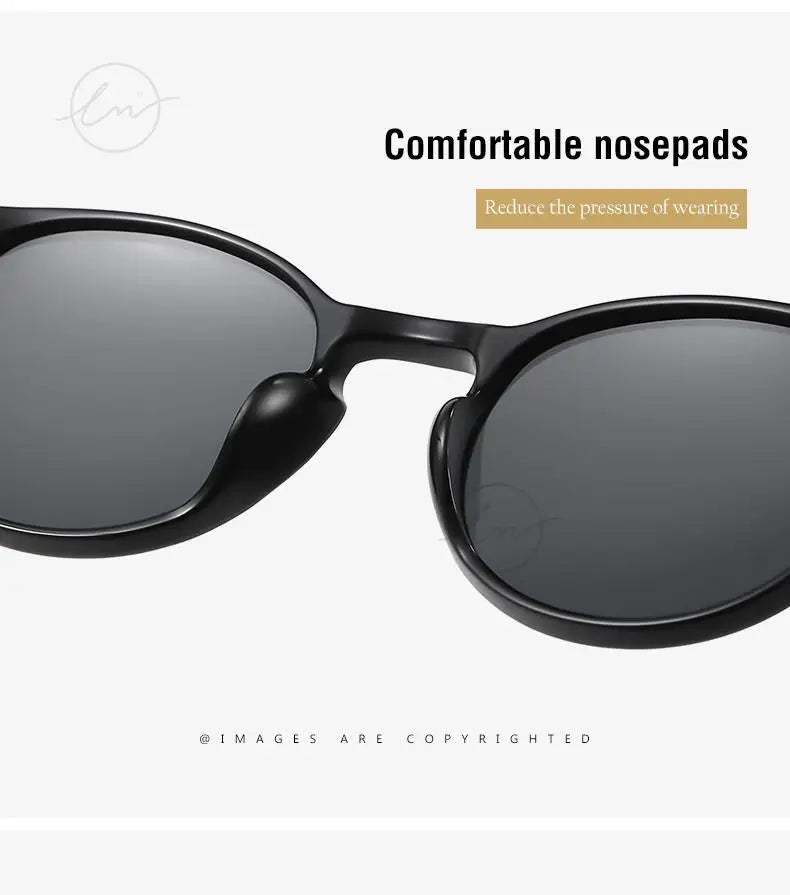 Retro Round Sunglasses Women Men Ultralight TR90 Polarized Unisex Driving Shades Vintage Sun Glasses UV400 Gafas De Sol