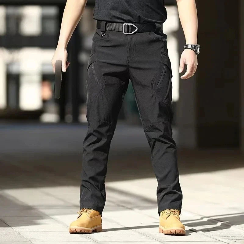 Men's Tactical Pants Elastic Cargo Trousers Casual New Autumn Waterproof Outdoor Hiking Multi-pocket Wear-resistant Cargo Pant