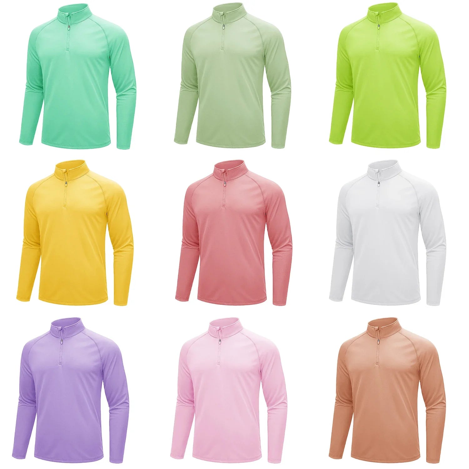 Mens UPF50+ UV Protection T-Shirt Lightweight Long Sleeve Quick Dry Fishing Shirt Outdoor Hiking Workout Rash Guards
