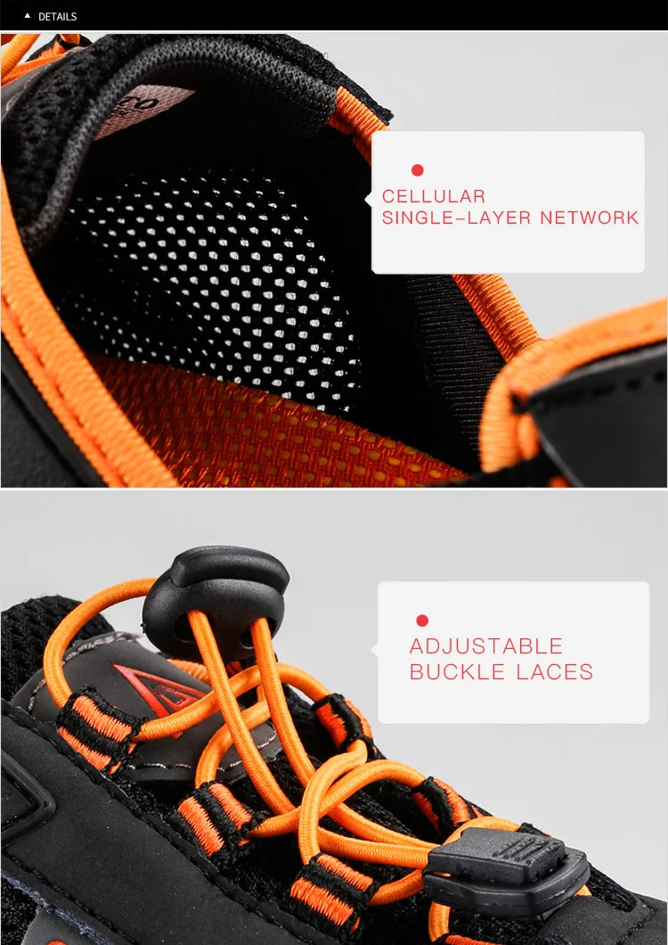 Summer Wading Hiking Shoes for Men Outdoor Man Sneakers Breathable Quick Drying Sports Trekking Beach Barefoot Mens Shoes