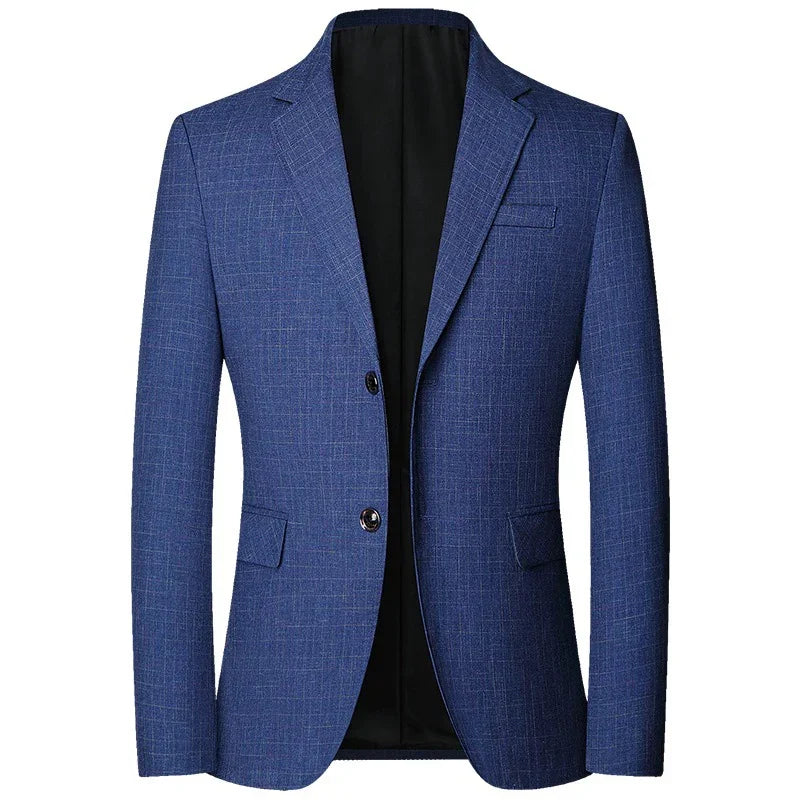 Brand Midlife Mans Blazers 2026 New Spring Autumn Plaid Design Casual Suit Men Classics Comfortable Suit Jacket Men