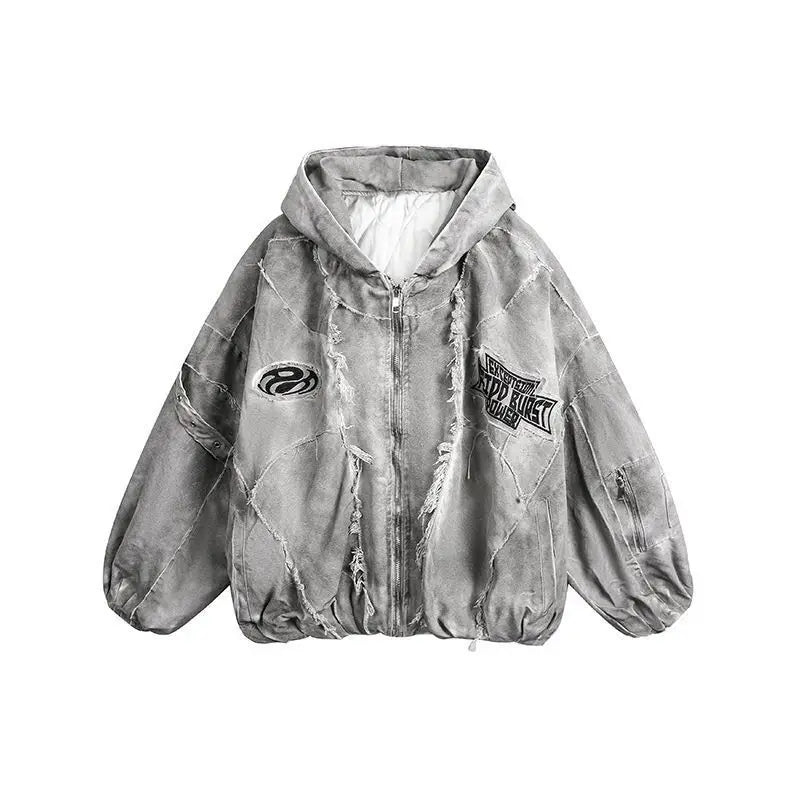 Autumn Winter New Men's Tide Original Design Techwear High Street Fashion Trend Vintage Jacket Chic Casual Coats Ins HK6132