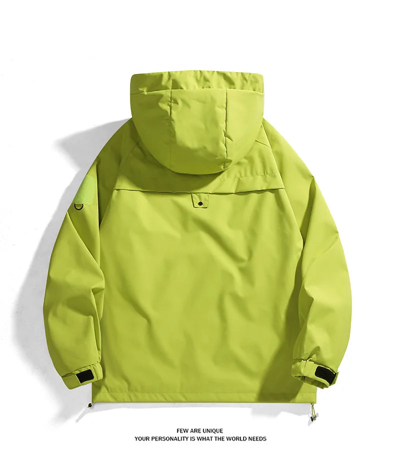 Unisex Waterproof Running Jacket Autumn Windproof Windbreaker Hiking Camping Trekking Outdoor Jackets Men Women Coats
