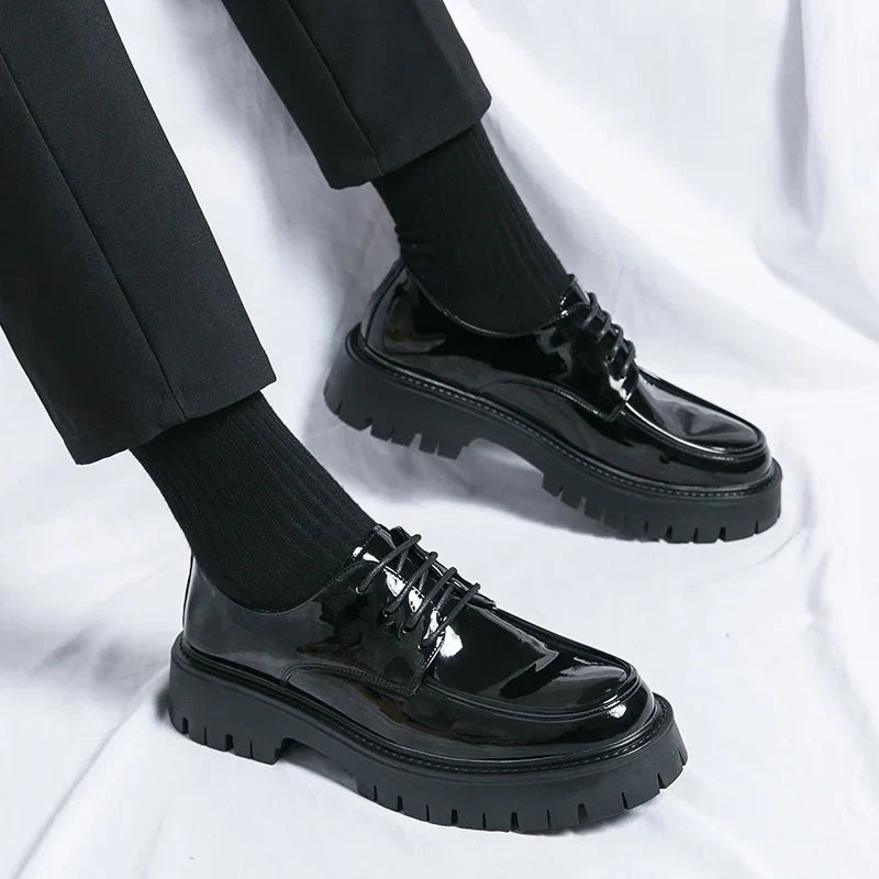 Men’s Formal Lace-Up Dress Shoes – Classic Leather Oxford Style | Sizes 40–47