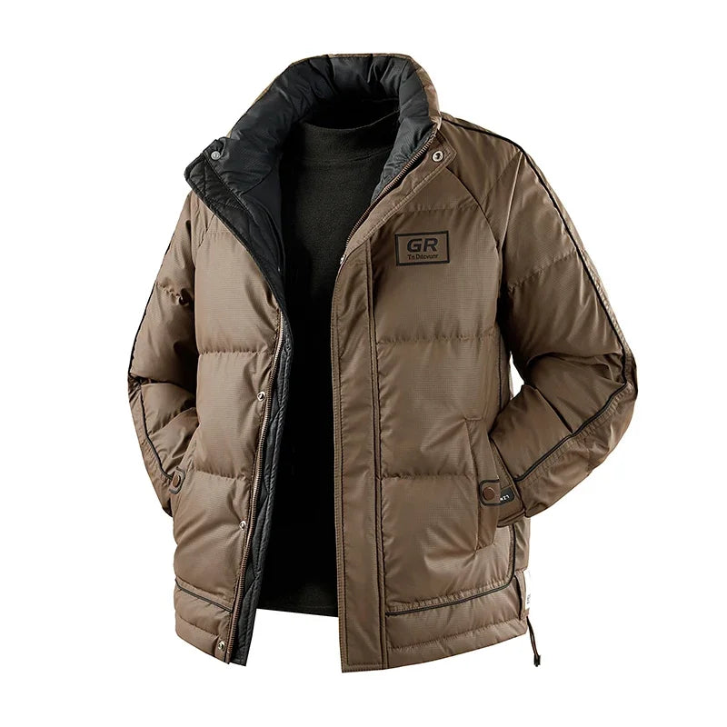 Winter Men White Duck Down Jackets Windproof Casual Outdoor Puffer Jacket Man Streetwear Padded Coat Male Down-Filled Clothes