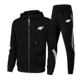 New zipper long-sleeved sportswear set for men, fashionable street style casual wear, soft and comfortable set