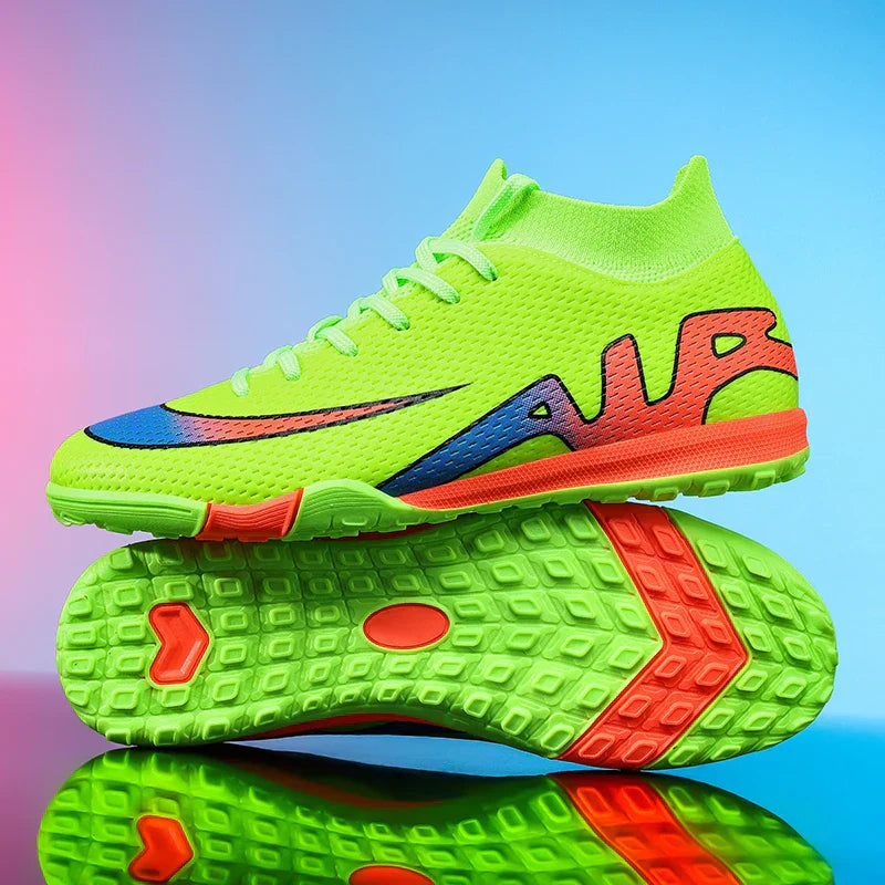 New Men Football Boots Grass Futsal Sneakers High-quality Match Cleats High-top Non-Slip Soccer Shoes Indoor Hot-selling Outdoor