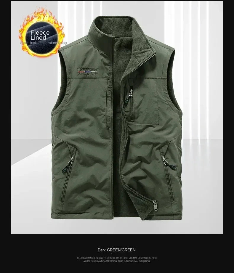 Outdoors Gilet Men Casual Heated Vest Man Body Warmer Hiking Clothing Luxury Thermal Fashion Men's Heating Winter Coat Plus Size