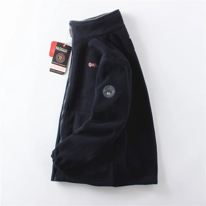 Thickened Double - Sided Polar Fleece Jacket for Men | Autumn/Winter Warm Casual Loose Fit Big Size Coat