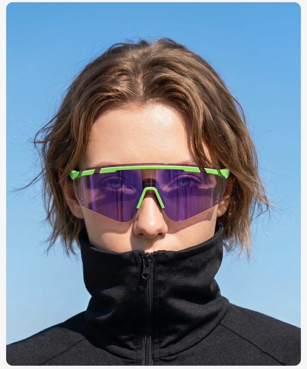 Cycling Glasses Photochromic UV400 Protection Sports Sunglasses Windproof Lightweight Carbon Fiber Outdoor Bike Glasses