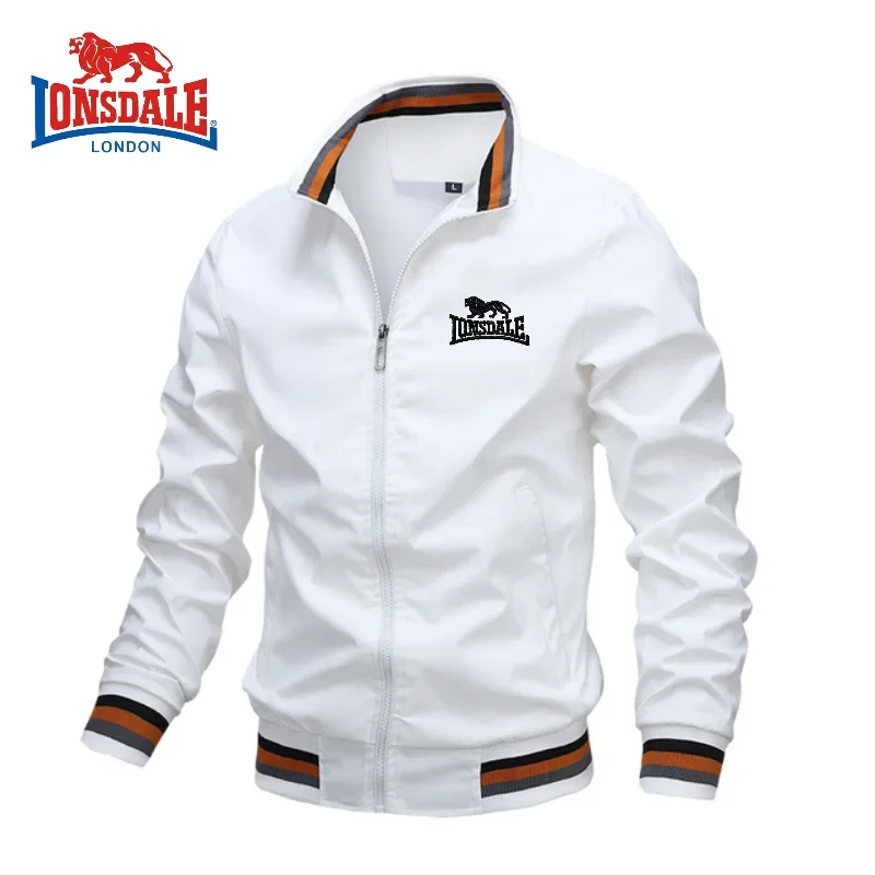 High End Embroidered High-quality Men's Zippered Jacket, Spring and Autumn Fashionable Casual Outdoor Sports Jacket Top