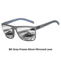 Polarized Sunglasses for Men Lightweight TR90 Frame UV400 Protection Square Sun Glasses