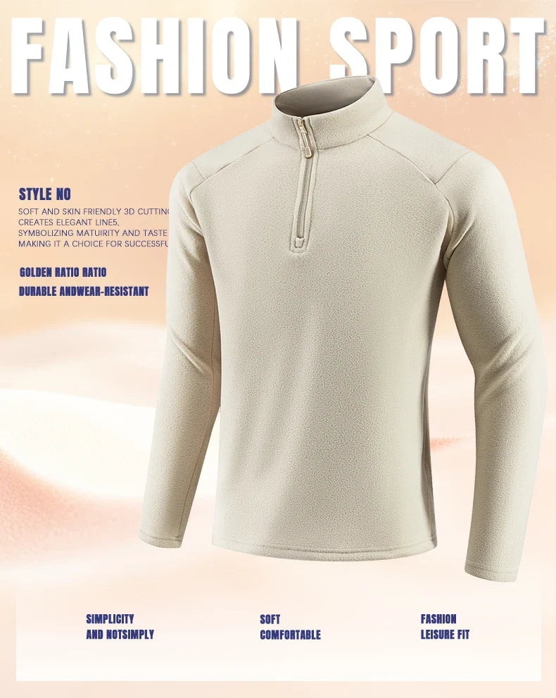 SBWL Autumn/winter high quality men autumn and winter outdoor sports skiing, running and cycling with warm long sleeve T-shirt