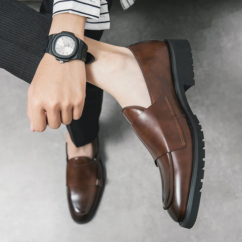 2026 Man Split Leather Shoes Rubber Sole Man Business Office Male Dress Lether Shoes Genuine Leather Wedding Party Shoes Plus 46