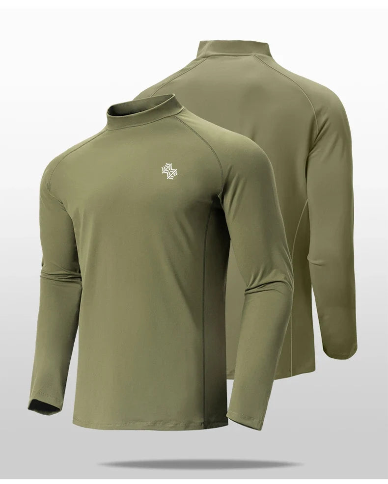 SBWL Men's High Quality Cycling Hiking Outdoor Sports Long Sleeve T-Shirt Leisure Speed Dry Running Fitness Sports Clothing Tops