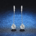1ct Moissanite Studs Drop Earrings for Women Lab Diamond 925 Sterling Silver Women's Earring Wedding Party Stud Earring