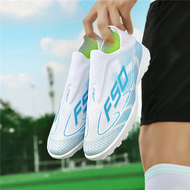 New Men Football Boots Outdoor High-top Soccer Shoes Cleats Hot-selling Grass Match Indoor Sneakers Non-Slip High-quality
