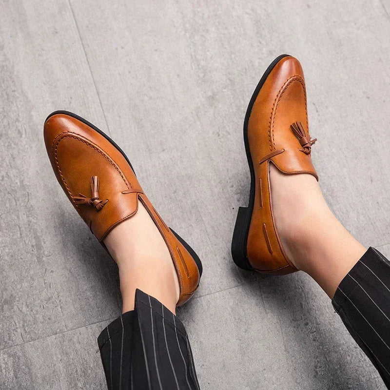 Men's Tassel Loafers Dress Shoes Business Leisure Driving Shoes Summer Outdoor Classic Fashion Famous Brand Luxury