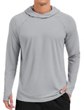 Men's Rash Guard Sun Hoodie Long Sleeve UPF 50+ Sun Protection SPF Quick Dry Hiking Swim Fishing Shirt