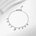 925 Sterling Silver Delicate Mirror Hearts Charm Beads Bracelet Romantic Trendy Link Chain For Women Fine Jewelry