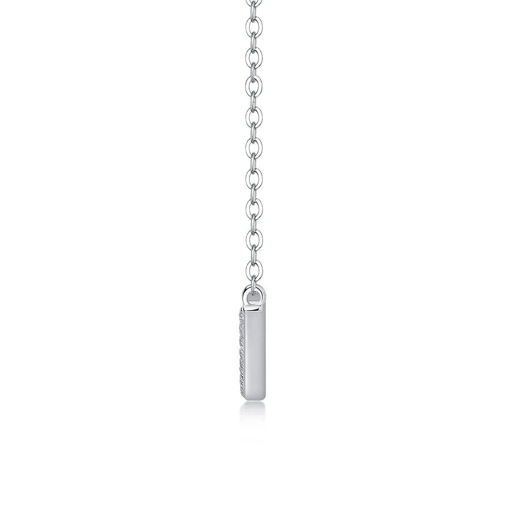 Full 0.065CT D Color Moissanite Pendant Necklace for Women Lady S925 Silver All Diamond Neck Chain Necklaces Wholesale Gift